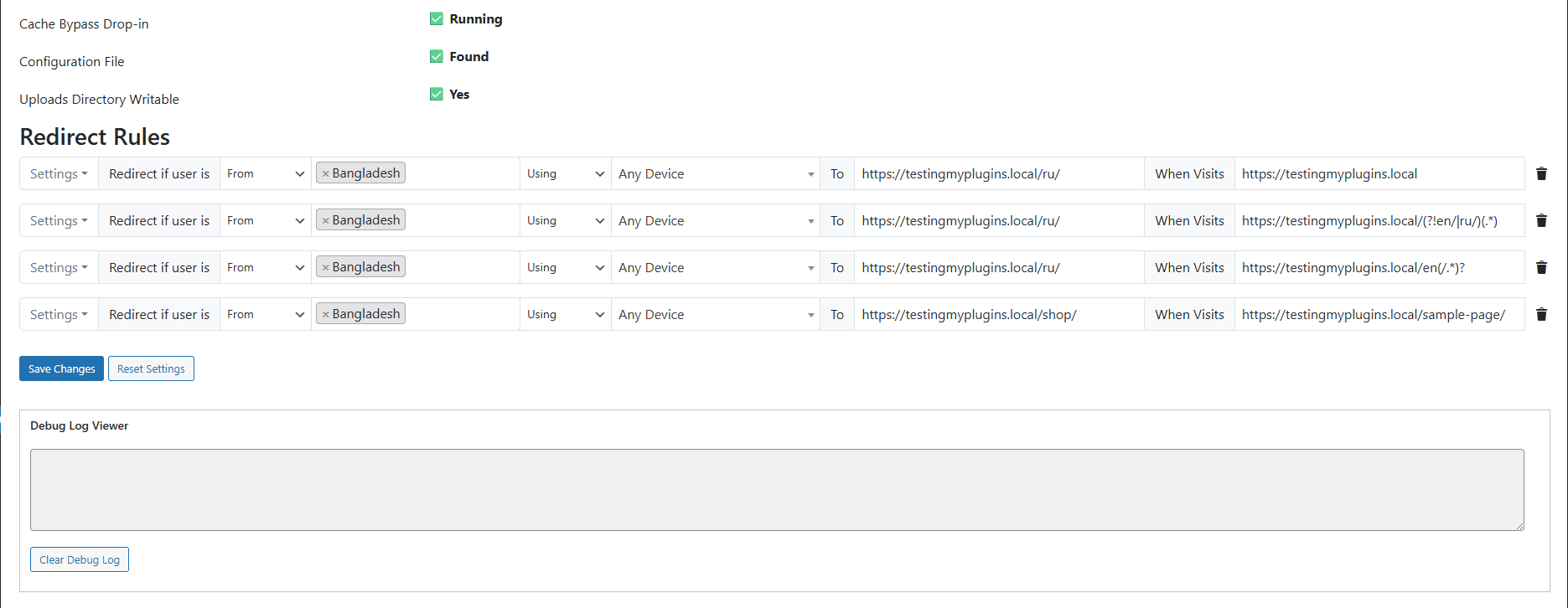 Plugin add new rule button