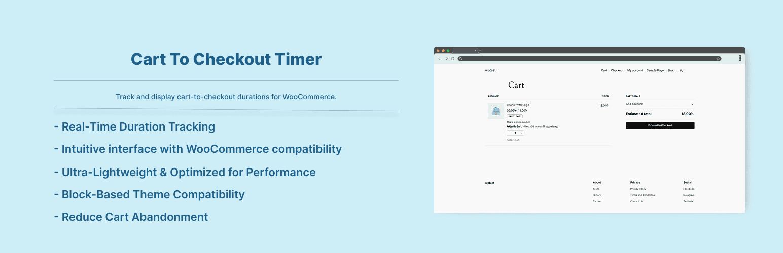 Cart To Checkout Timer banner