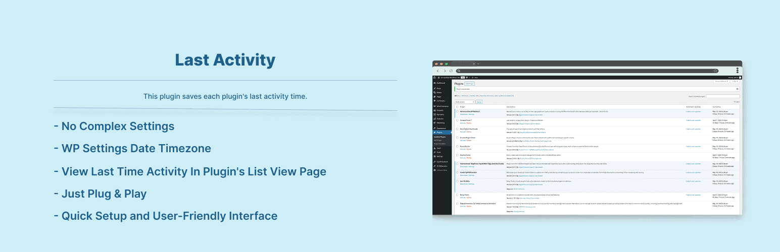 Last Activity banner