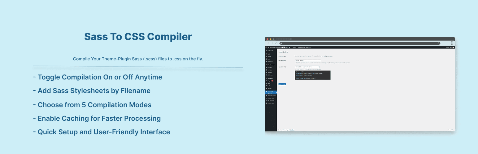 Sass To CSS Compiler banner