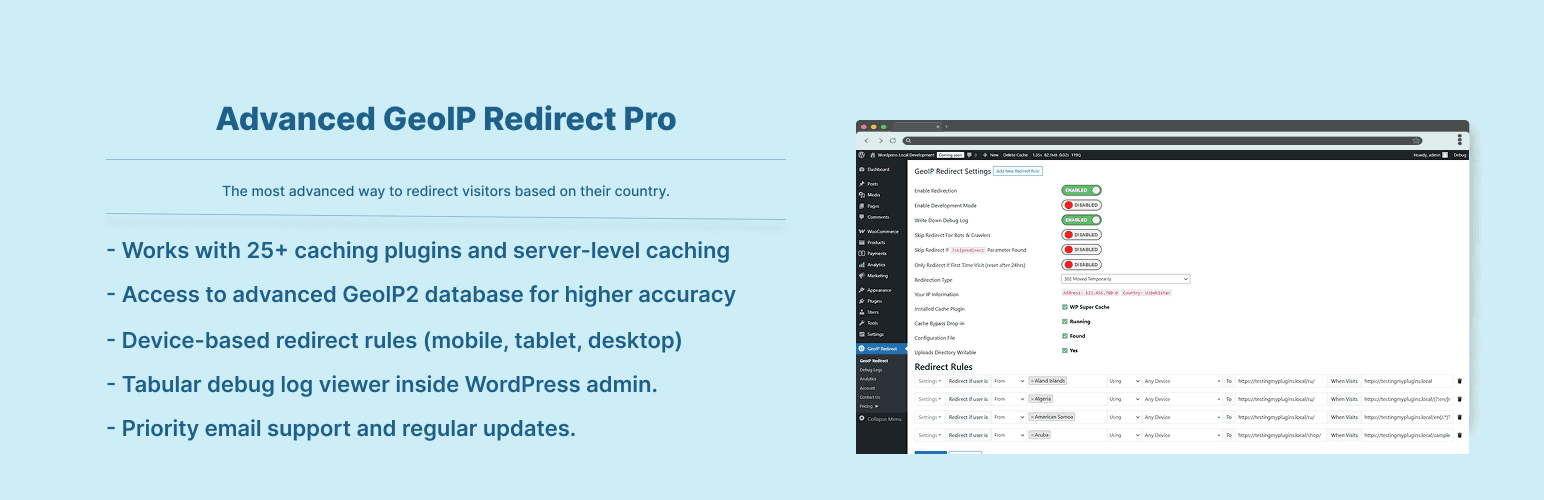 adv geoip redirect pro banner